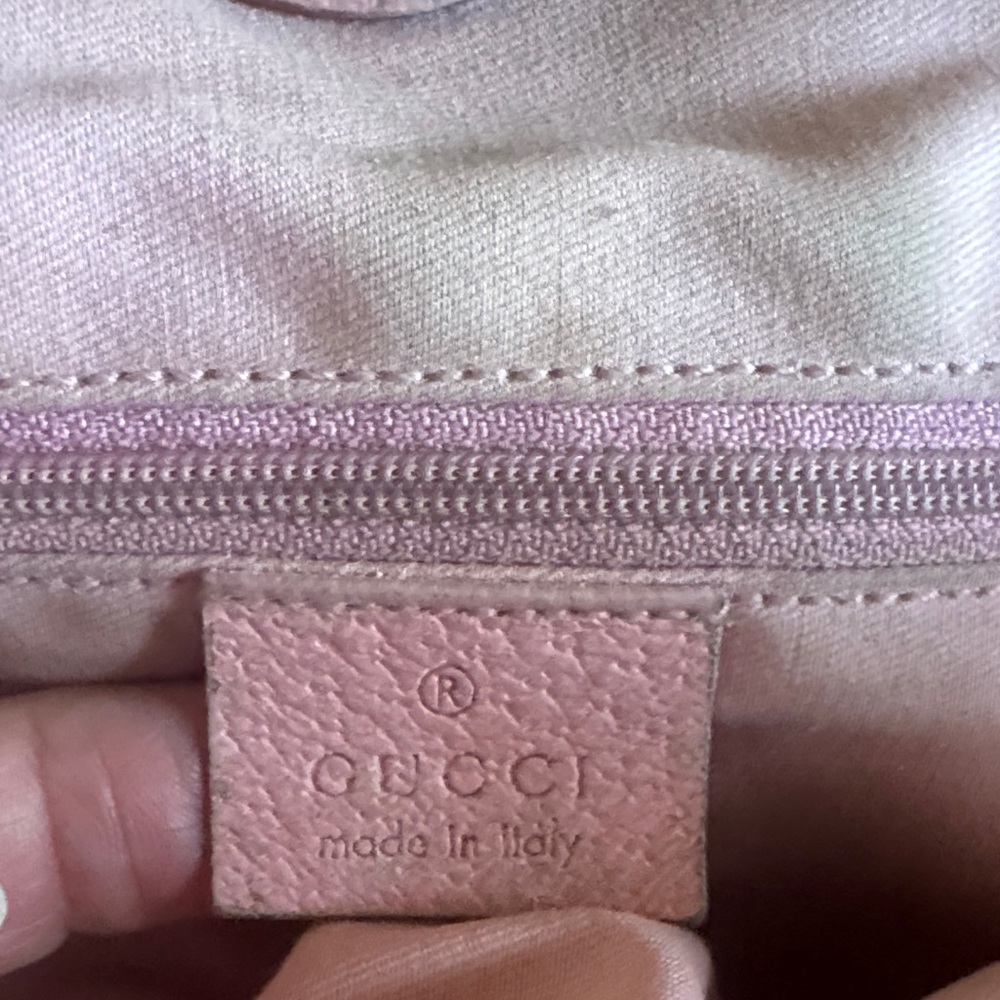 Gucci Beige and Pink Shoulder Bag - Picture 2 of 5